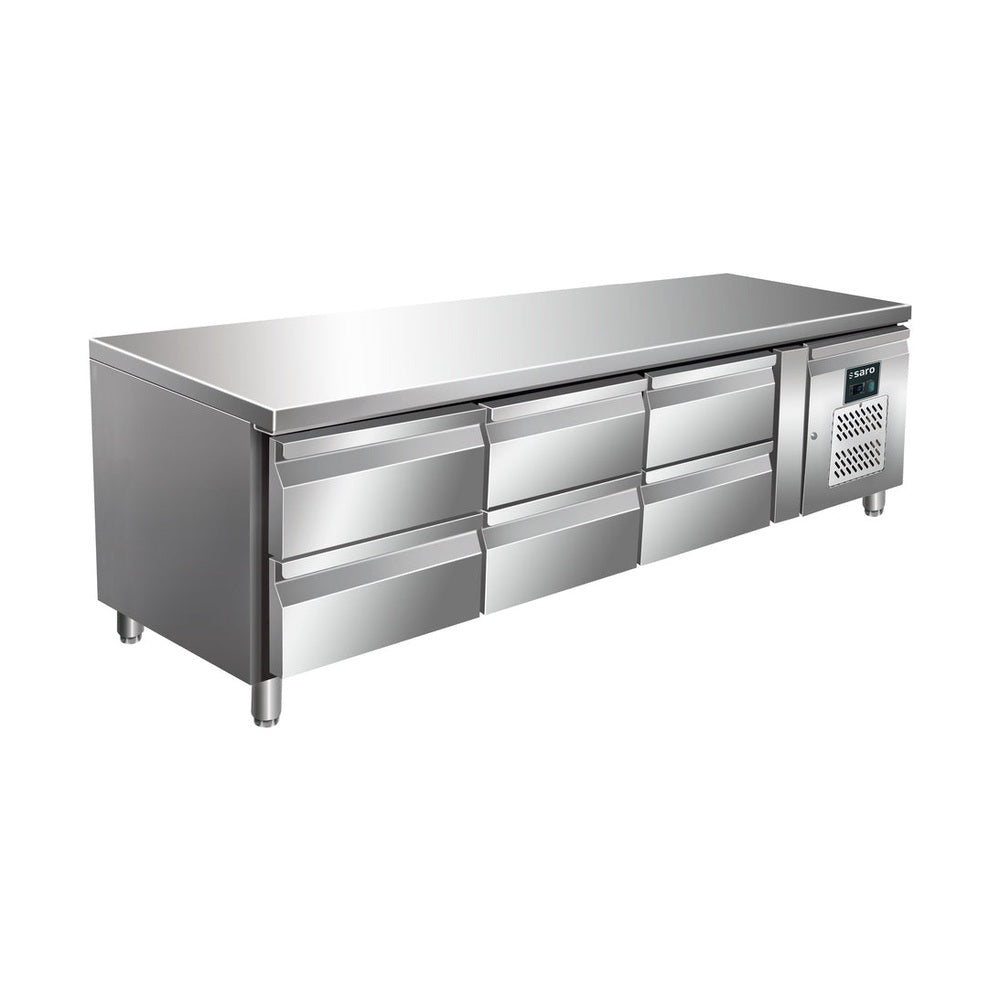 SARO Unterbaukühltisch mit 3x2 Schubladen, Modell UGN 3160 TN SARO