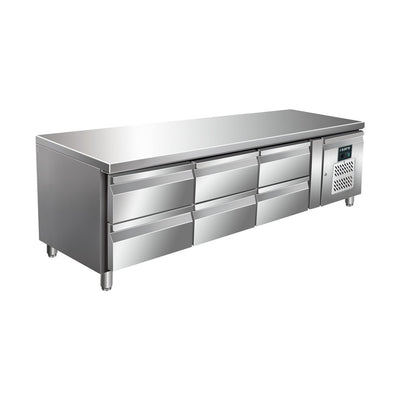 SARO Unterbaukühltisch UGN 3160 TN – 3 × 2 Schubladen, 1795 mm