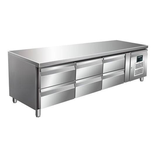 SARO Unterbaukühltisch mit 3x2 Schubladen, Modell UGN 3160 TN SARO