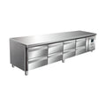 SARO Unterbaukühltisch mit 4x2 Schubladen, Modell UGN 4180 TN SARO