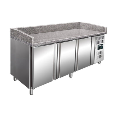 SARO Pizza Table PZ 3600 TN – Granite, 3 Doors, 406 l