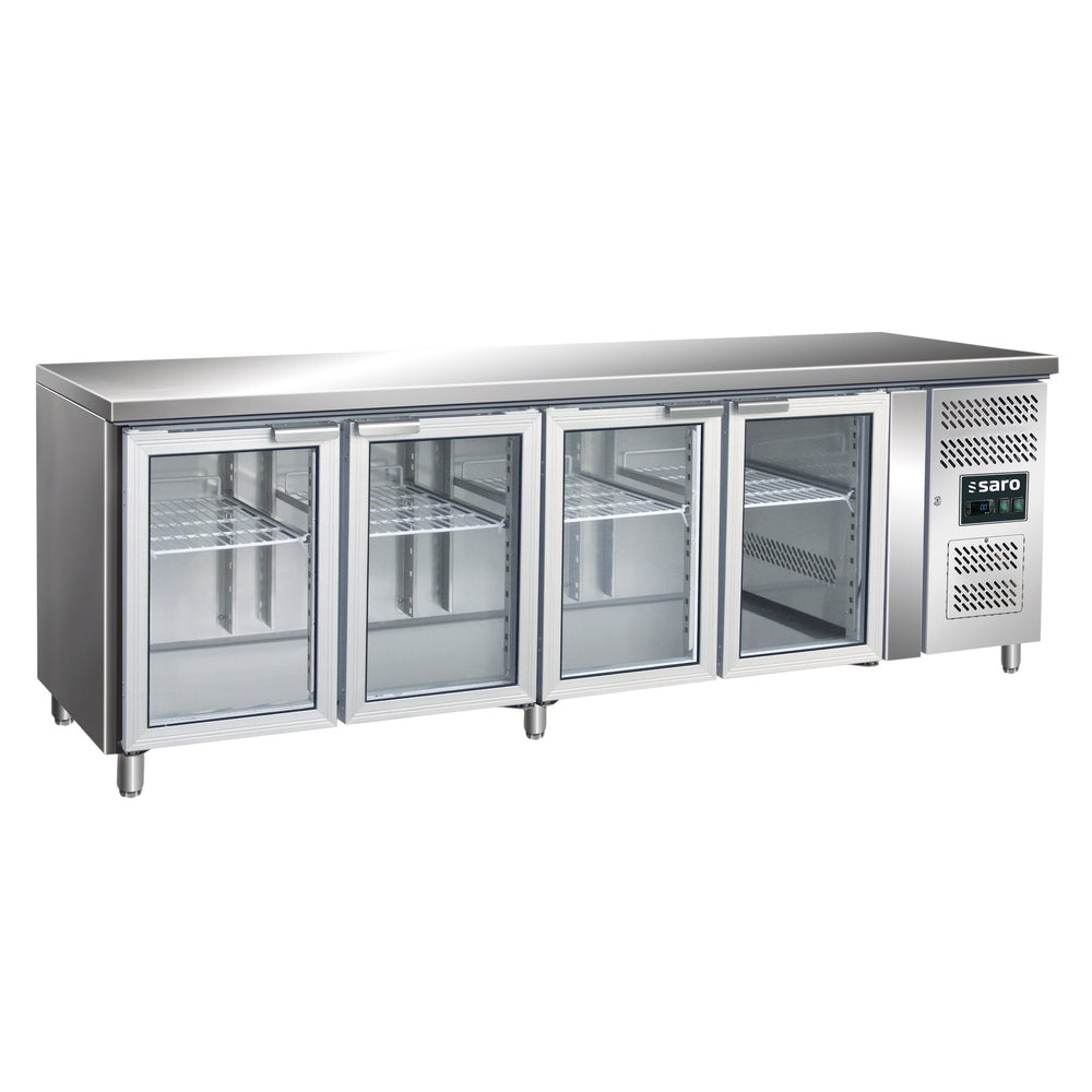 SARO Kühltisch mit 4 Glastüren, Modell GN 4100 TNG SARO