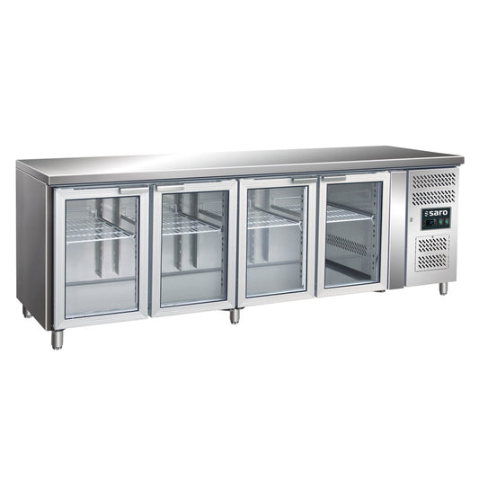 SARO Kühltisch mit 4 Glastüren, Modell GN 4100 TNG SARO