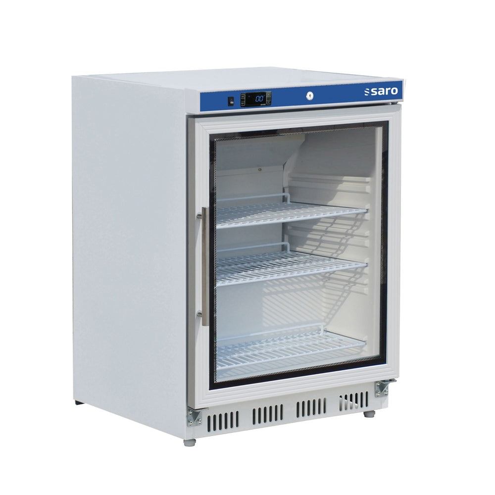 SARO Lagerkühlschrank mit Glastür - weiß, Modell HK 200 GD SARO