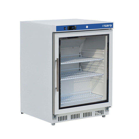 SARO Lagerkühlschrank mit Glastür - weiß, Modell HK 200 GD SARO
