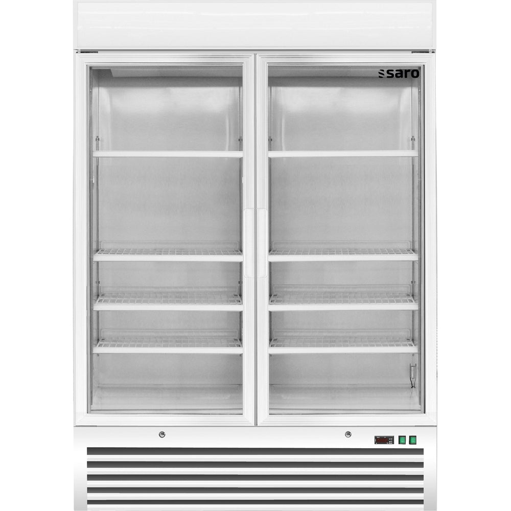 SARO Tiefkühlschrank mit 2 Glastüren, Modell D 920 - weiß SARO