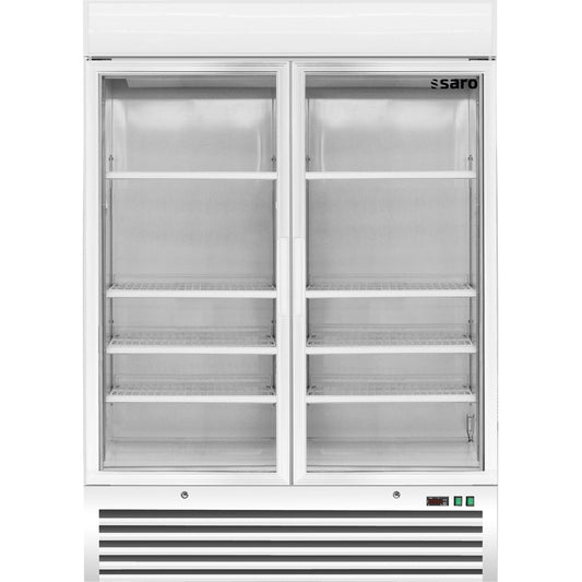 SARO Tiefkühlschrank mit 2 Glastüren, Modell D 920 - weiß SARO