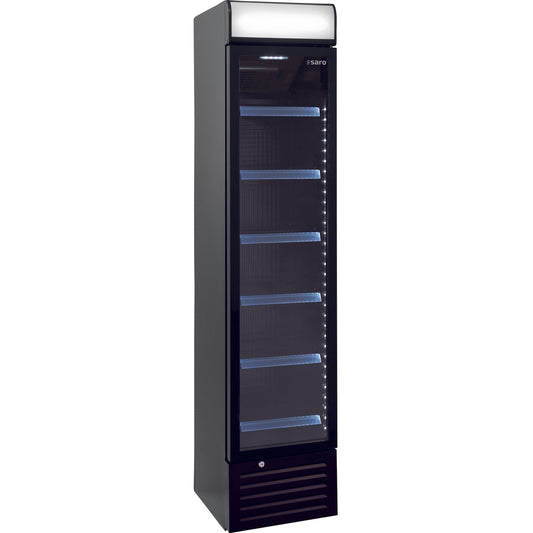 SARO Getränkekühlschrank mit Werbetafel - schmal, Modell DK 134 PRO SARO