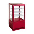 SARO Mini-Umluftkühlvitrine 68 Liter, Modell SC 70 rot SARO