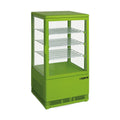 SARO Mini-Umluftkühlvitrine 68 Liter, Modell SC 70 grün SARO