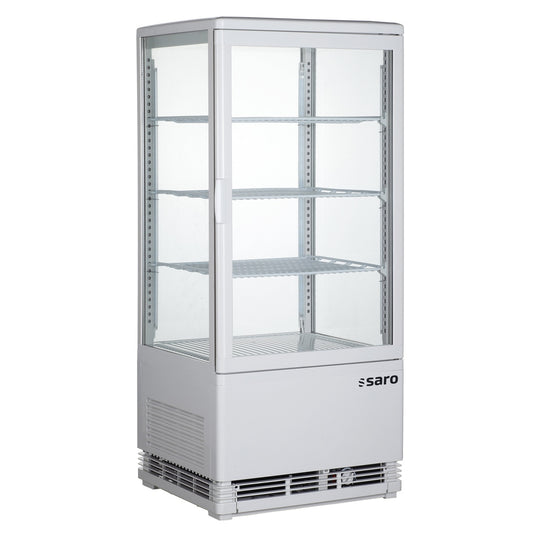 SARO Kühlvitrine 78 Liter, Modell SC 80 weiß SARO