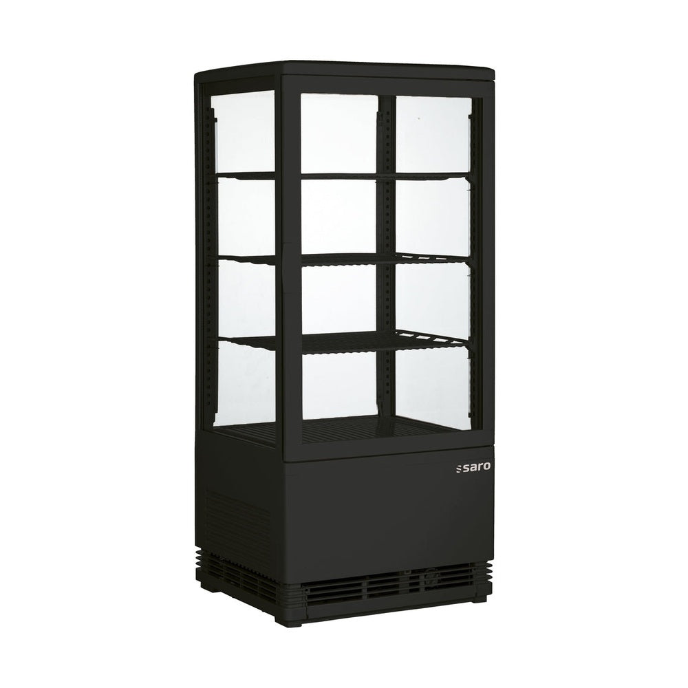 SARO Kühlvitrine 78 Liter, Modell SC 80 schwarz SARO
