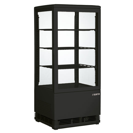 SARO Kühlvitrine 78 Liter, Modell SC 80 schwarz SARO
