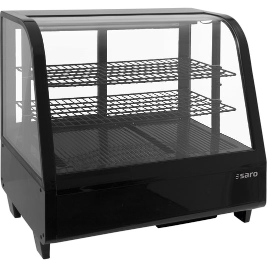 SARO Kühlvitrine 100 Liter, Modell KATRIN schwarz SARO