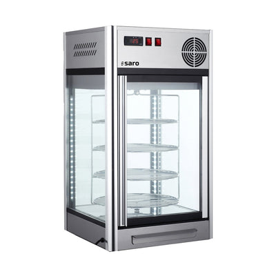 SARO ISABELL Cake Display Cabinet – 108 L, 4 Rotating Racks