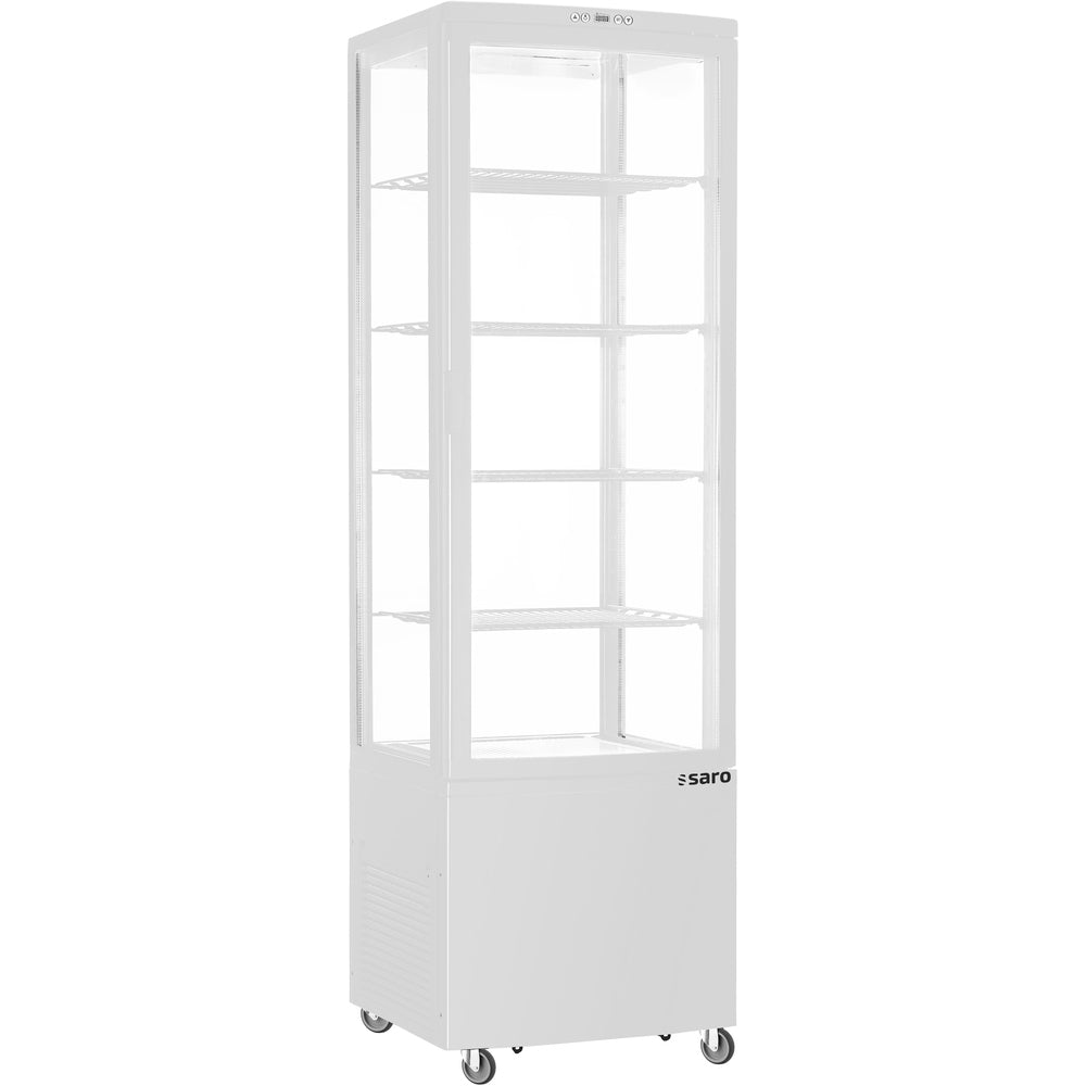 SARO Kühlvitrine 235 Liter, Modell SVEN weiß SARO