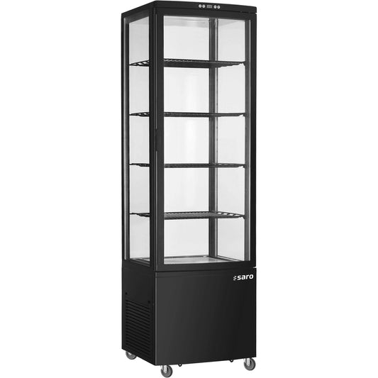 SARO Kühlvitrine 235 Liter, Modell SVEN schwarz SARO