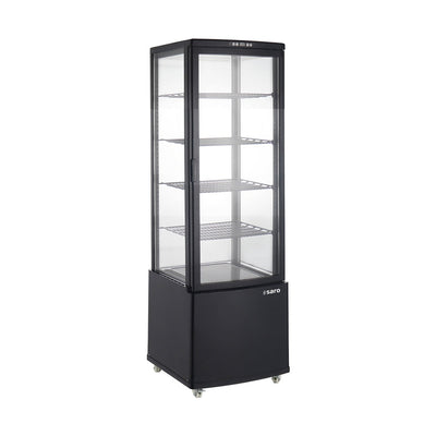 SARO PHIL AV refrigerated display cabinet – 235 litres, curved glass door