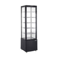 SARO Kühvitrine LEO, schwarz SARO