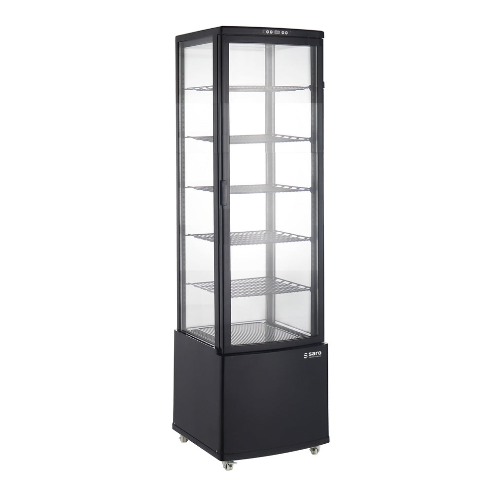 SARO Kühvitrine LEO, schwarz SARO