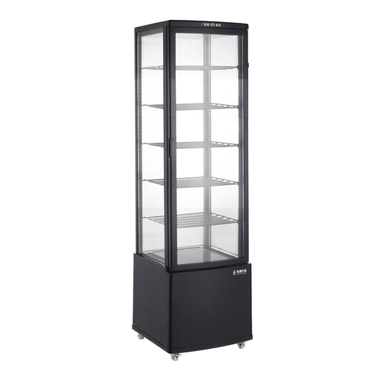 SARO Kühvitrine LEO, schwarz SARO