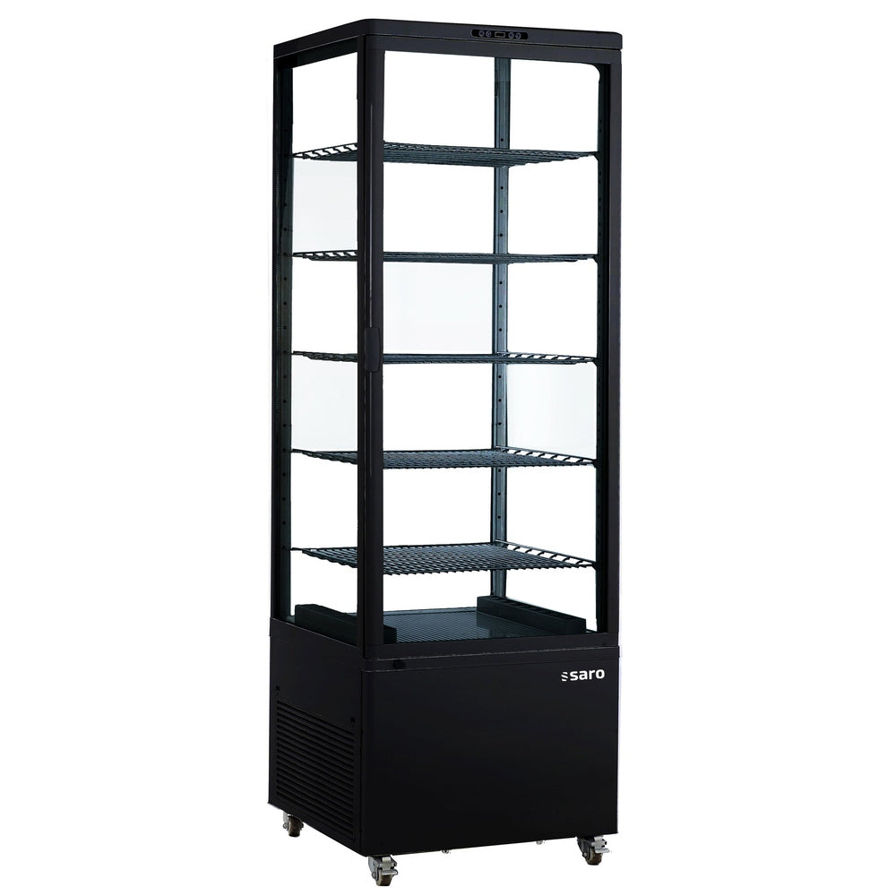 SARO Kühlvitrine LENN, schwarz SARO