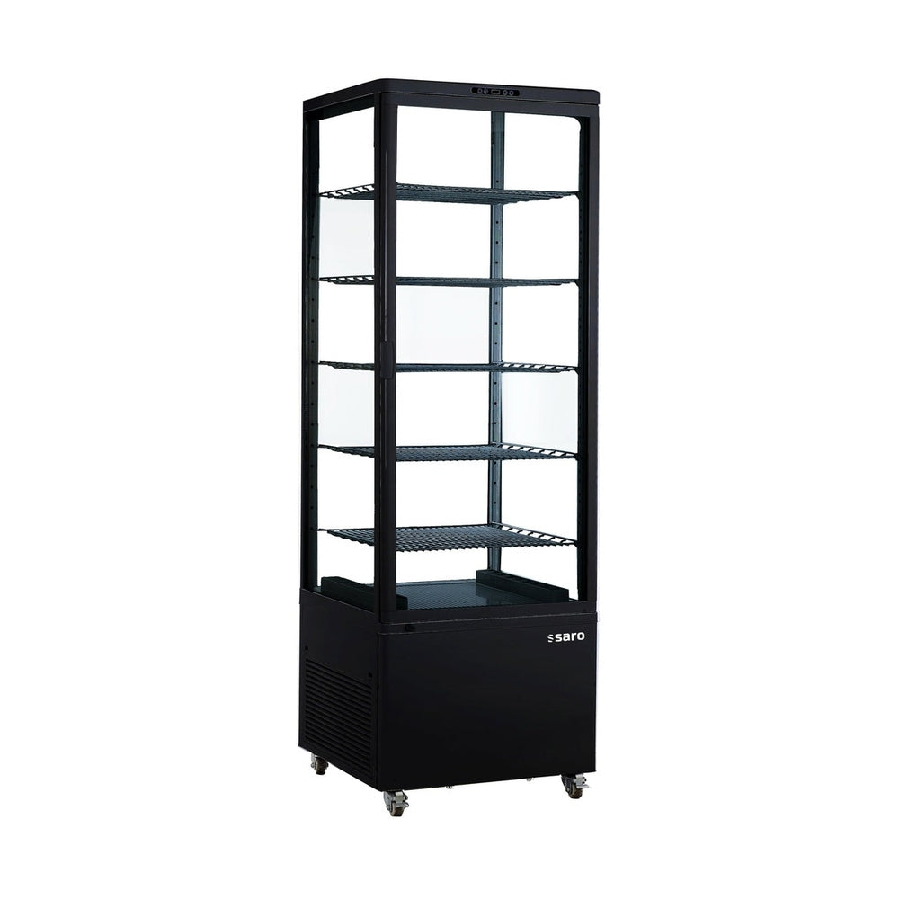 SARO Kühlvitrine LENN, schwarz SARO