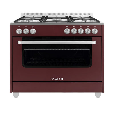 SARO Multifunction Range TS95C61LVI Bordeaux – 5 Burners, 115 l