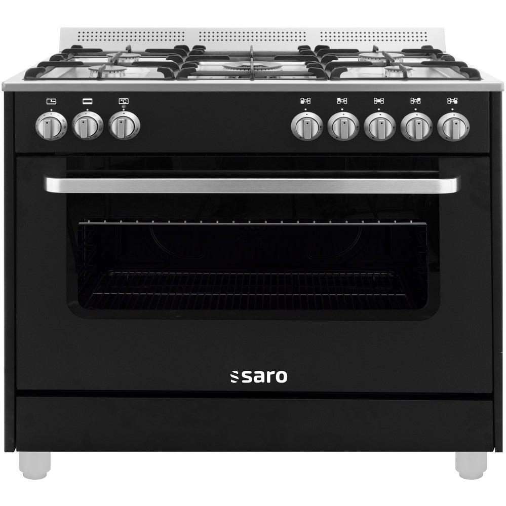 SARO Multifunktionsherd Gas/Elektro Modell TS95C61LNE schwarz SARO