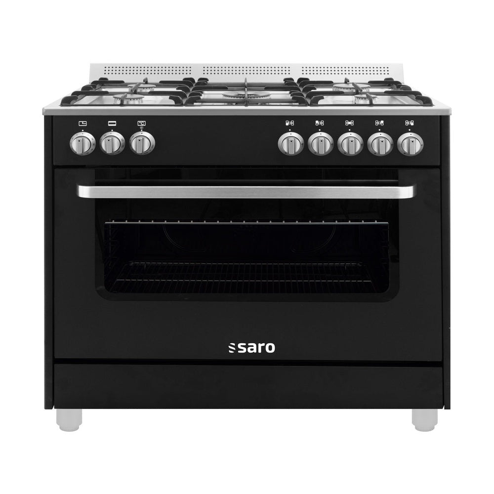 SARO Multifunktionsherd Gas/Elektro Modell TS95C61LNE schwarz SARO