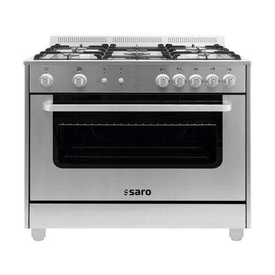 SARO Multifunction Range Gas/Gas TS95C71X – 5 Burners, Gas Oven