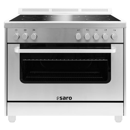 SARO Induktionsherd +Elektrobackofen Modell TS95IND61X silber SARO