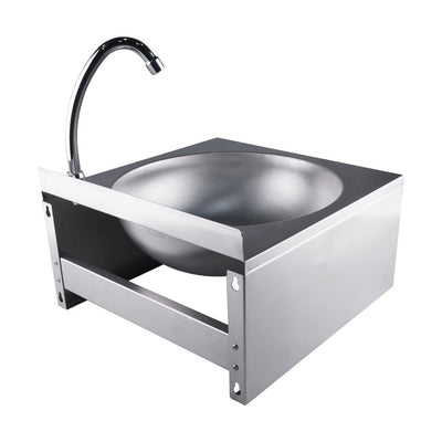 SARO JUSTIN Hand-Wash Basin – Knee-Operated, Grade 304 Stainless Steel