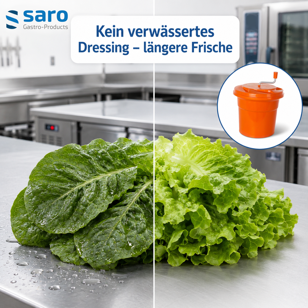 SARO Salatschleuder RENA 121 – 12 Liter, spülmaschinenfest