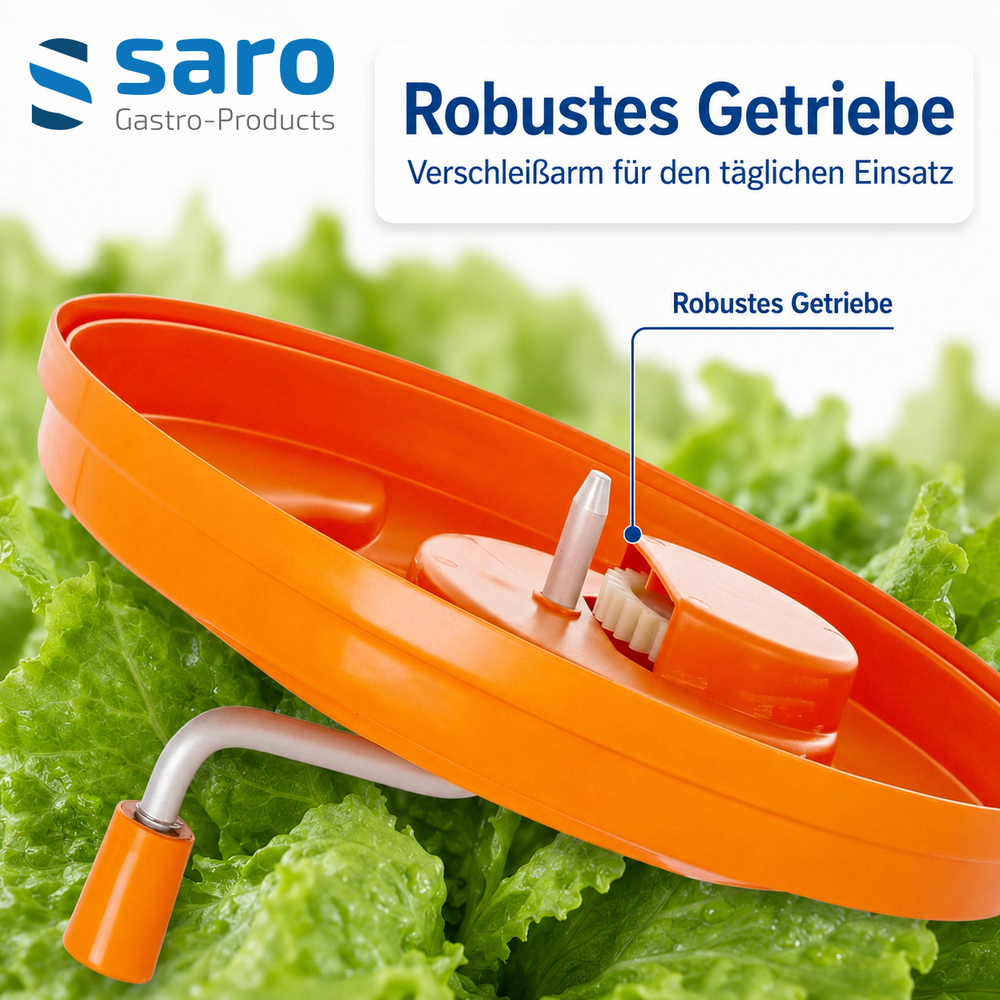 SARO Salatschleuder RENA 251 – 25 Liter, spülmaschinenfest