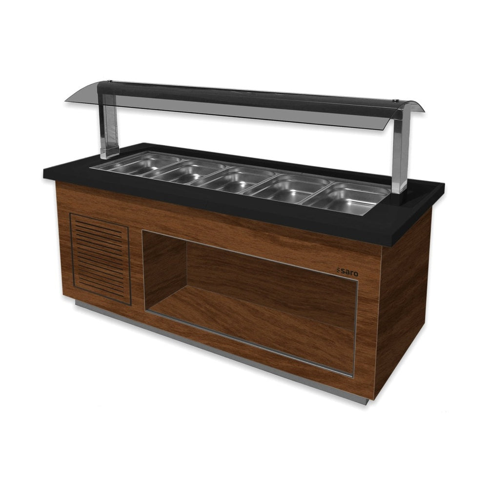 SARO Heißes Buffet Modell PREMIUM LINE SB-H200 Walnuss SARO