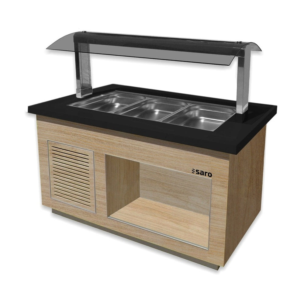 SARO Heißes Buffet für 3x 1/1 GN, Modell Premium Line SB-H130 OAK SARO
