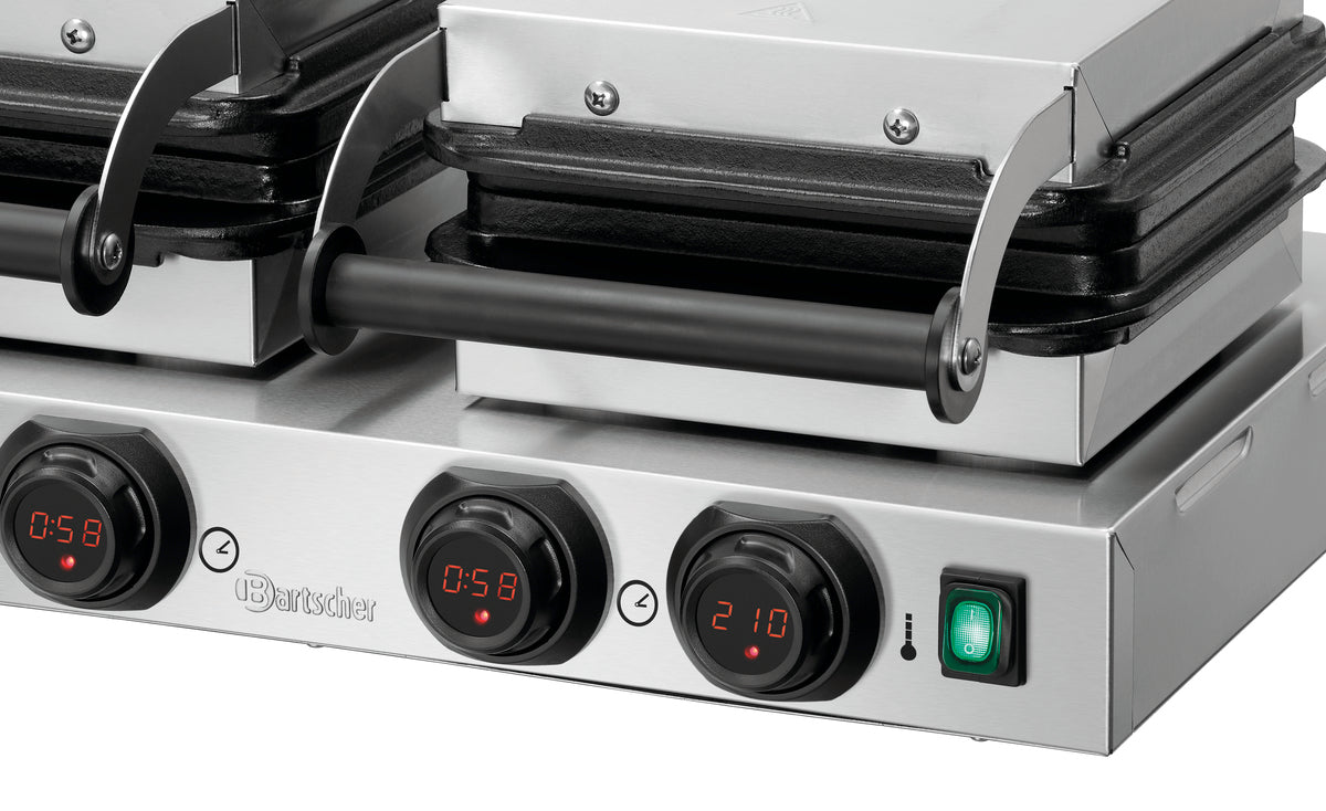 Bartscher Waffeleisen MDI 2BW160-101 – 2 × Brüsseler Waffel Bartscher