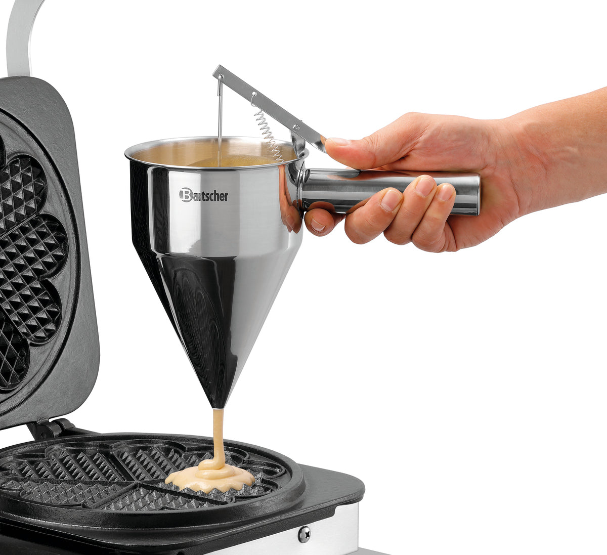 Bartscher Waffeleisen MDI 1HW211 – Herzwaffel Ø 210 mm Bartscher