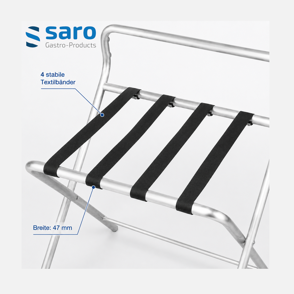 SARO Kofferablage AF 247 – Edelstahl, klappbar