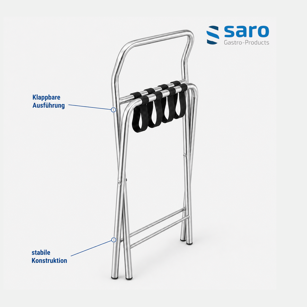 SARO Kofferablage AF 247 – Edelstahl, klappbar