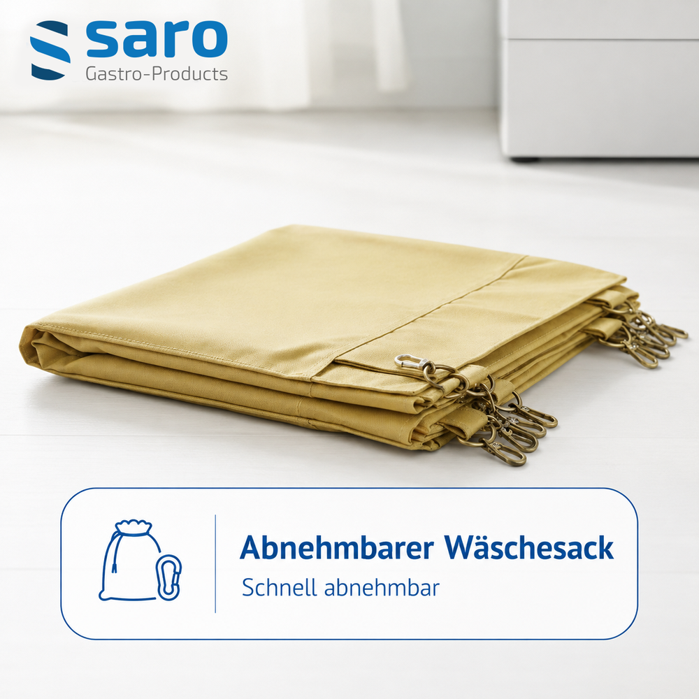 SARO Wäschewagen AF 264 – Edelstahlrahmen, Wäschesack für ca. 25 kg