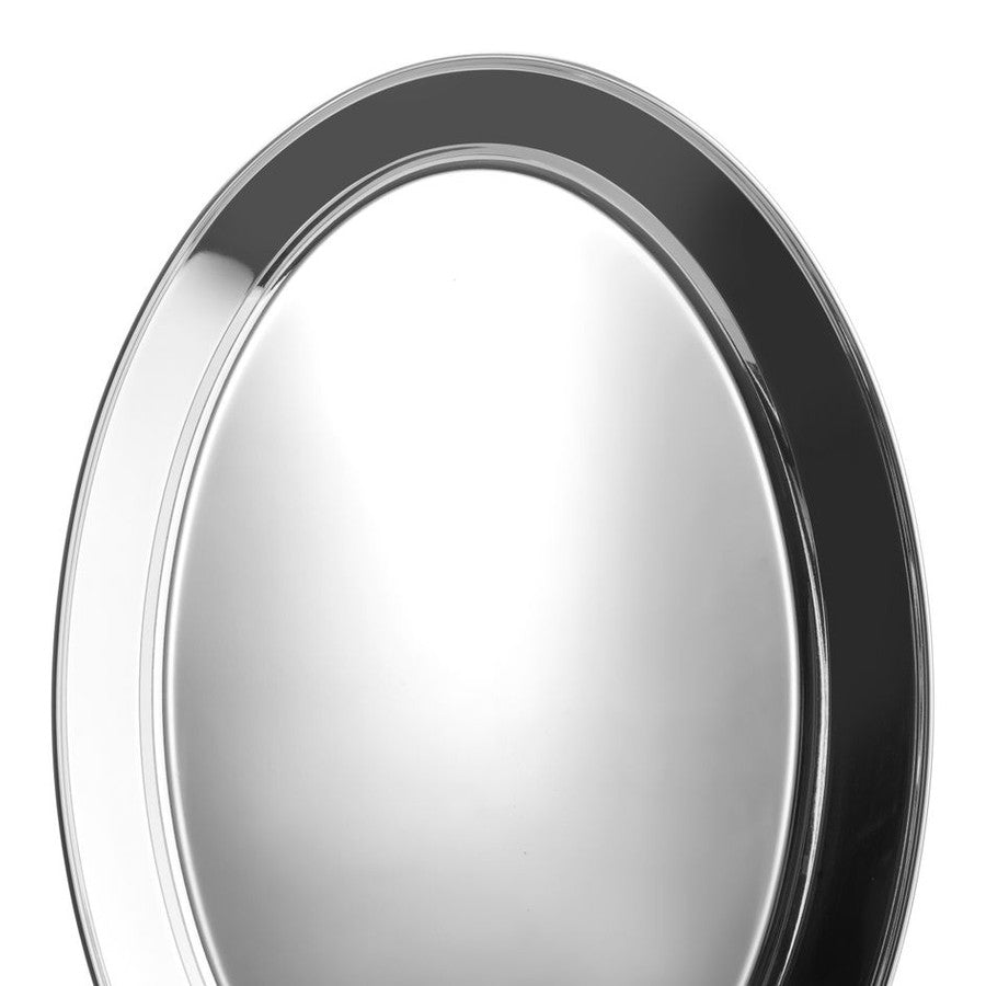 HENDI Servierentablett oval – Edelstahl, 400 × 260 mm HENDI