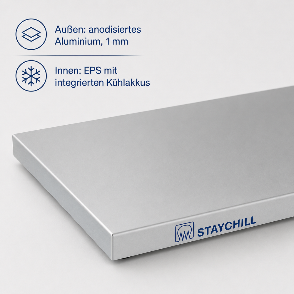 SARO Kühl-Servierplatte STAY COOL 1/1 GN – integrierte Kühlakkus