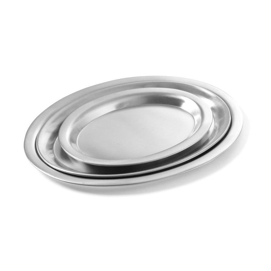 HENDI Kaffeetablett oval – 200 × 140 mm, Edelstahl HENDI