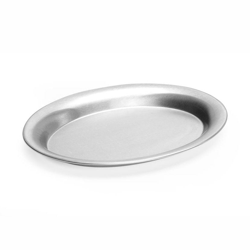 HENDI Kaffeetablett oval – 200 × 140 mm, Edelstahl HENDI