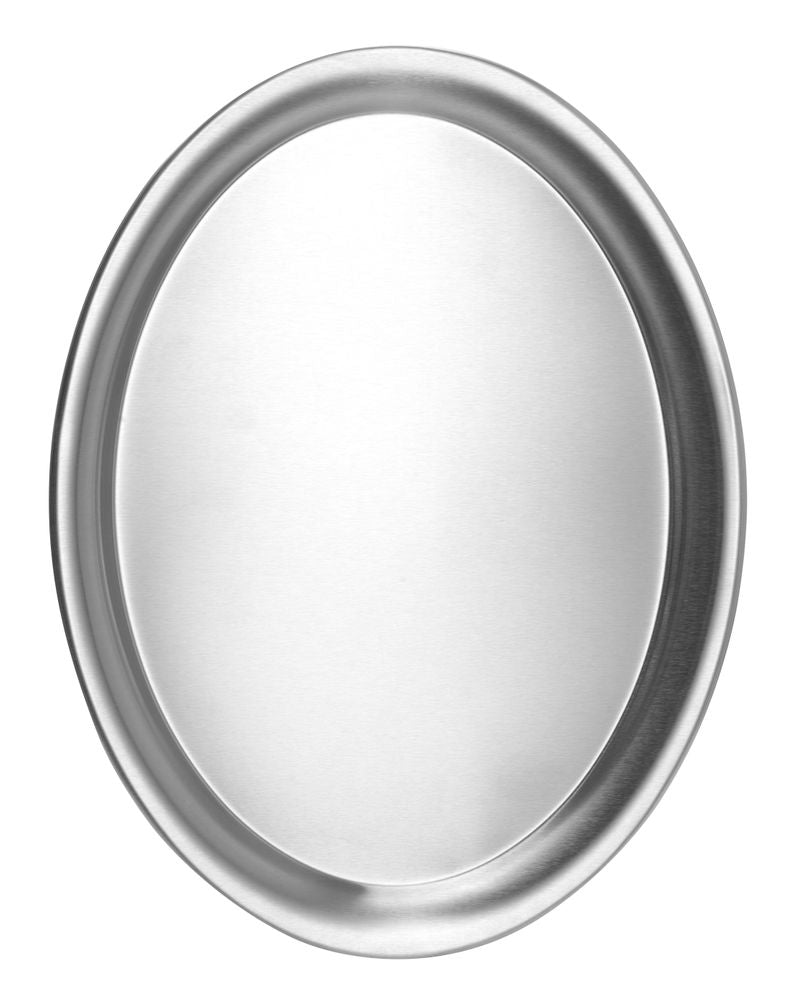 HENDI Kaffeetablett oval – 285 × 220 mm, Edelstahl