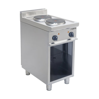 SARO Electric Range E7/CUET2BA – 2 Hotplates, Open Base