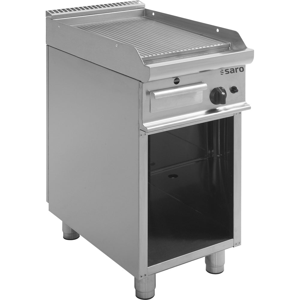 SARO Gas-Griddleplatte mit offenem Unterbau, Modell E7/KTG1BAR SARO