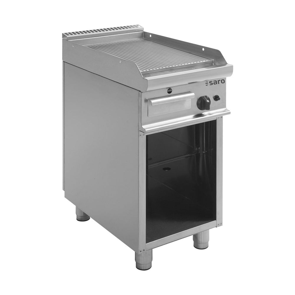 SARO Gas-Griddleplatte mit offenem Unterbau, Modell E7/KTG1BAR SARO